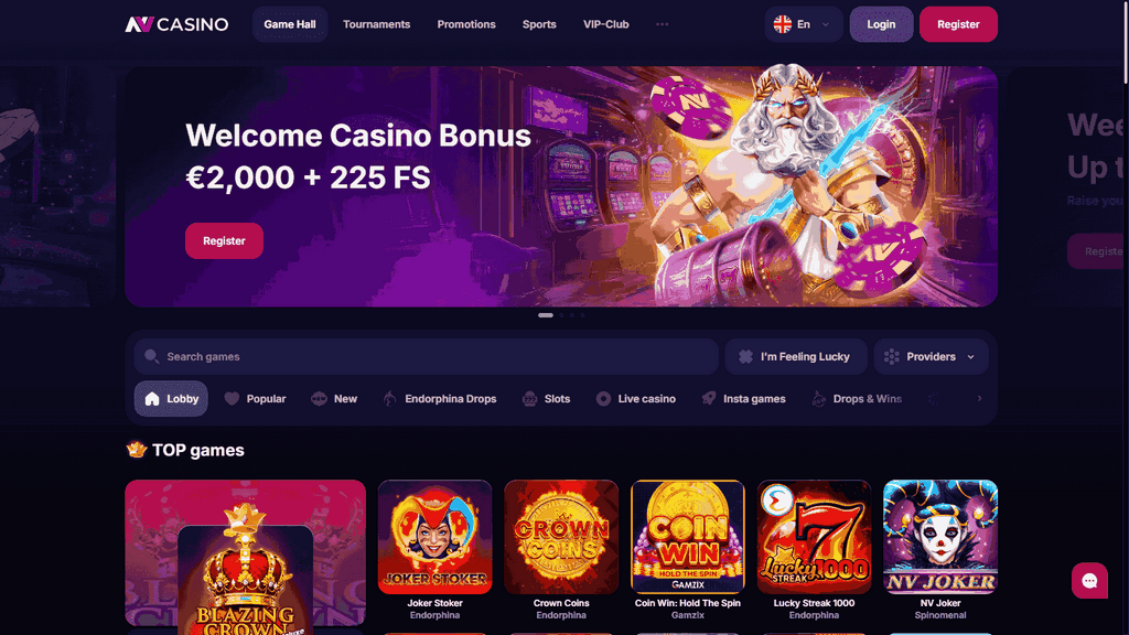 Review van NV Casino: Welkomstbonus, spelaanbod en betaalmethoden